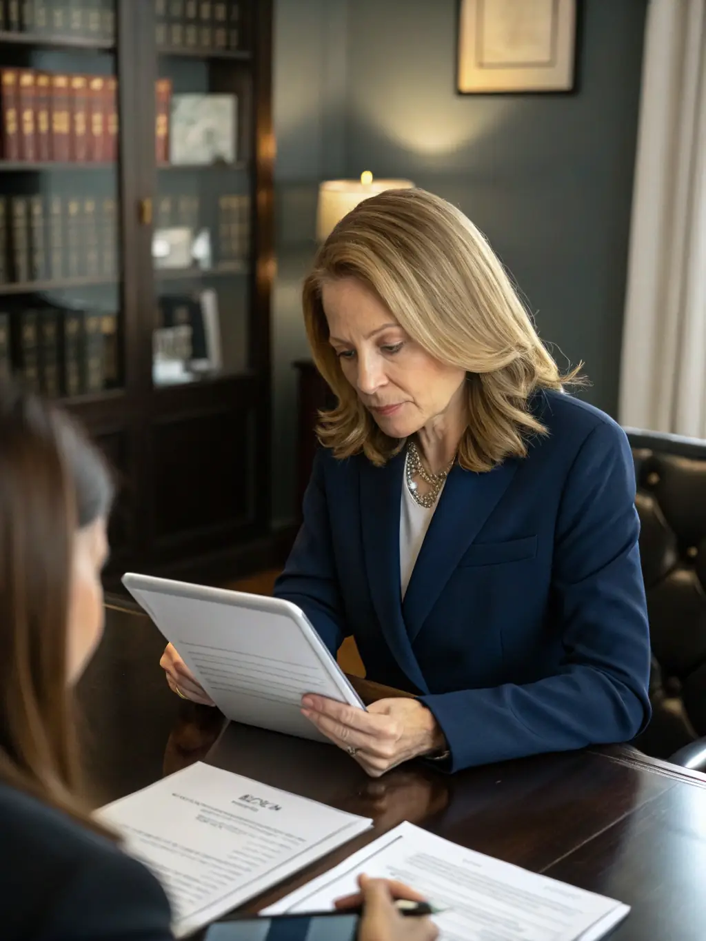 A professional headshot of an Immi Response consultant assisting a client with their Partner Visa application, showcasing personalized support and guidance.